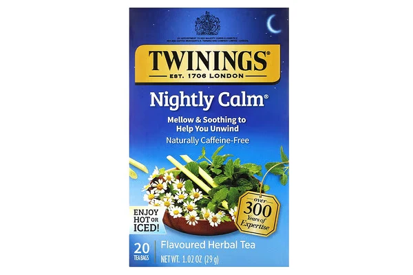 افضل منوم طبيعي للكبار توينينغس شاي عشبي منكه Nightly Calm