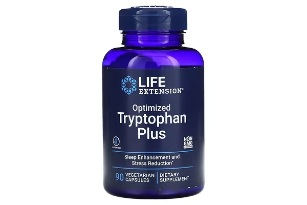 لايف إكستانشن, تريبتوفان Optimized Tryptophan Plus، عدد 90 كبسولة نباتية