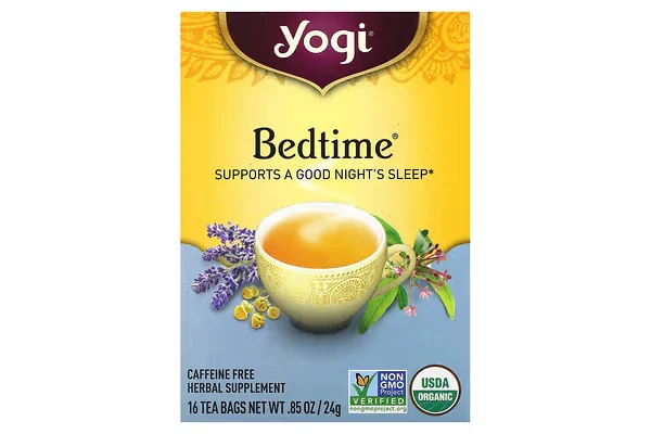 يوجي تي, Bedtime، خالٍ من الكافيين، 16 كيس شاي، 0.85 أونصة (24 جم)